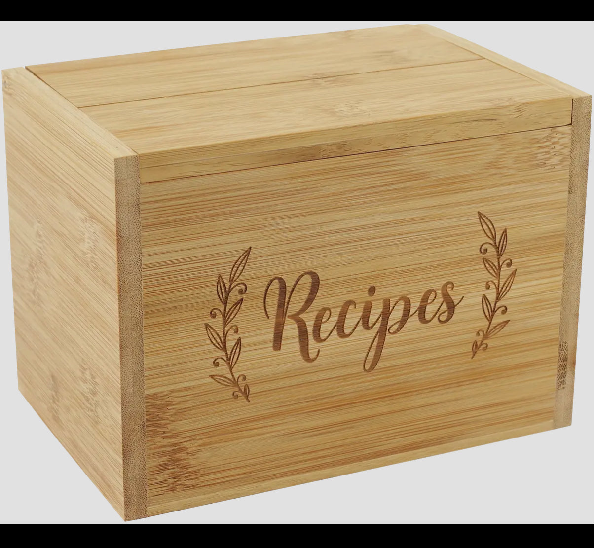 Bamboo Recipe Box Set PPP