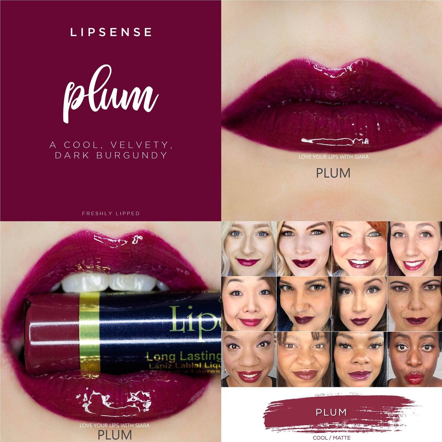 PLUM LONG LASTING LIPSENSE LIPSTICK