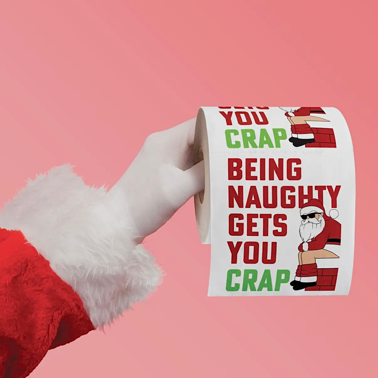 NORTH POLE PLUMBING CO. HILARIOUS HOLIDAY TOILET PAPER ROLL GAG GIFT