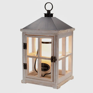 WEATHERED WHITE WOODEN CANDLE WARMER BY MILKHOUSE CANDLE CO