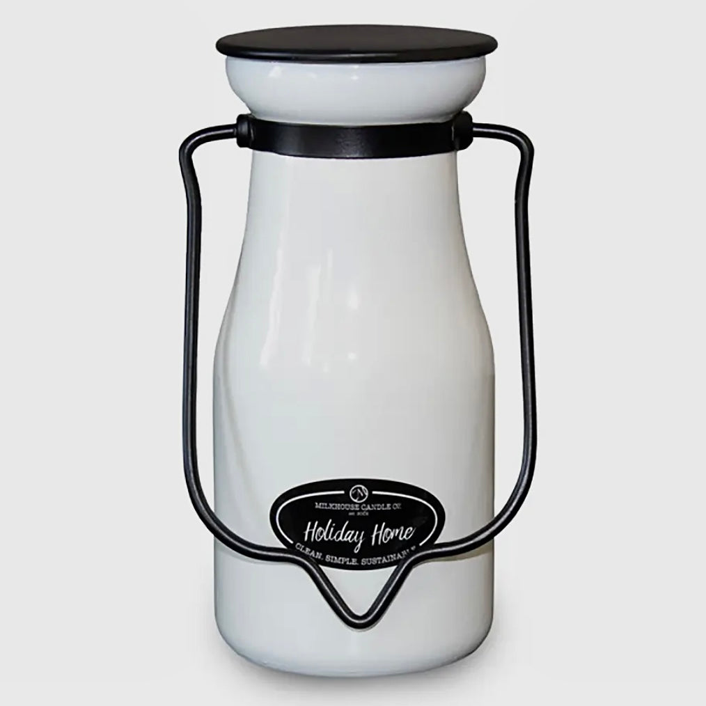 8 OZ HOLIDAY HOME MILKHOUSE CANDLE CO BOTTLE