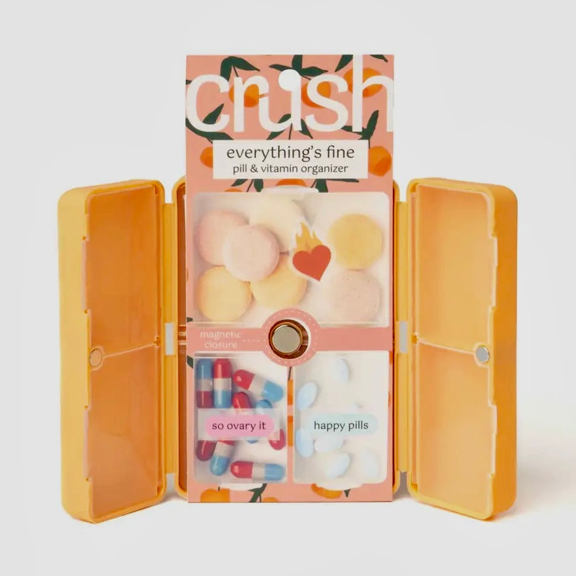 CRUSH EVERYTHING'S FINE PILL & VITAMIN CASE