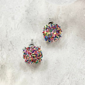 Pop Of Splash Glitter Multi Earrings