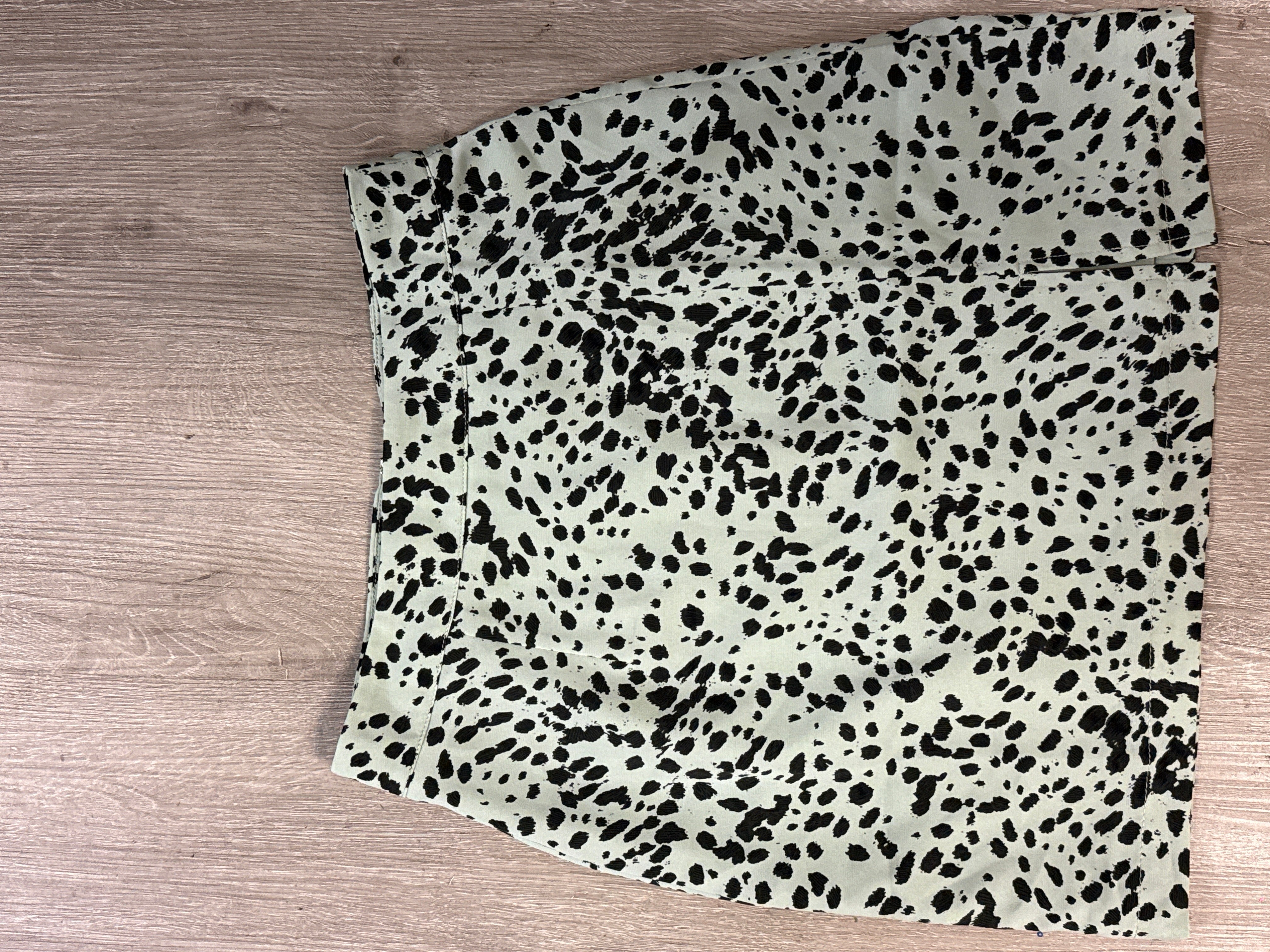 Sage Leopard Skirt- MEDIUM