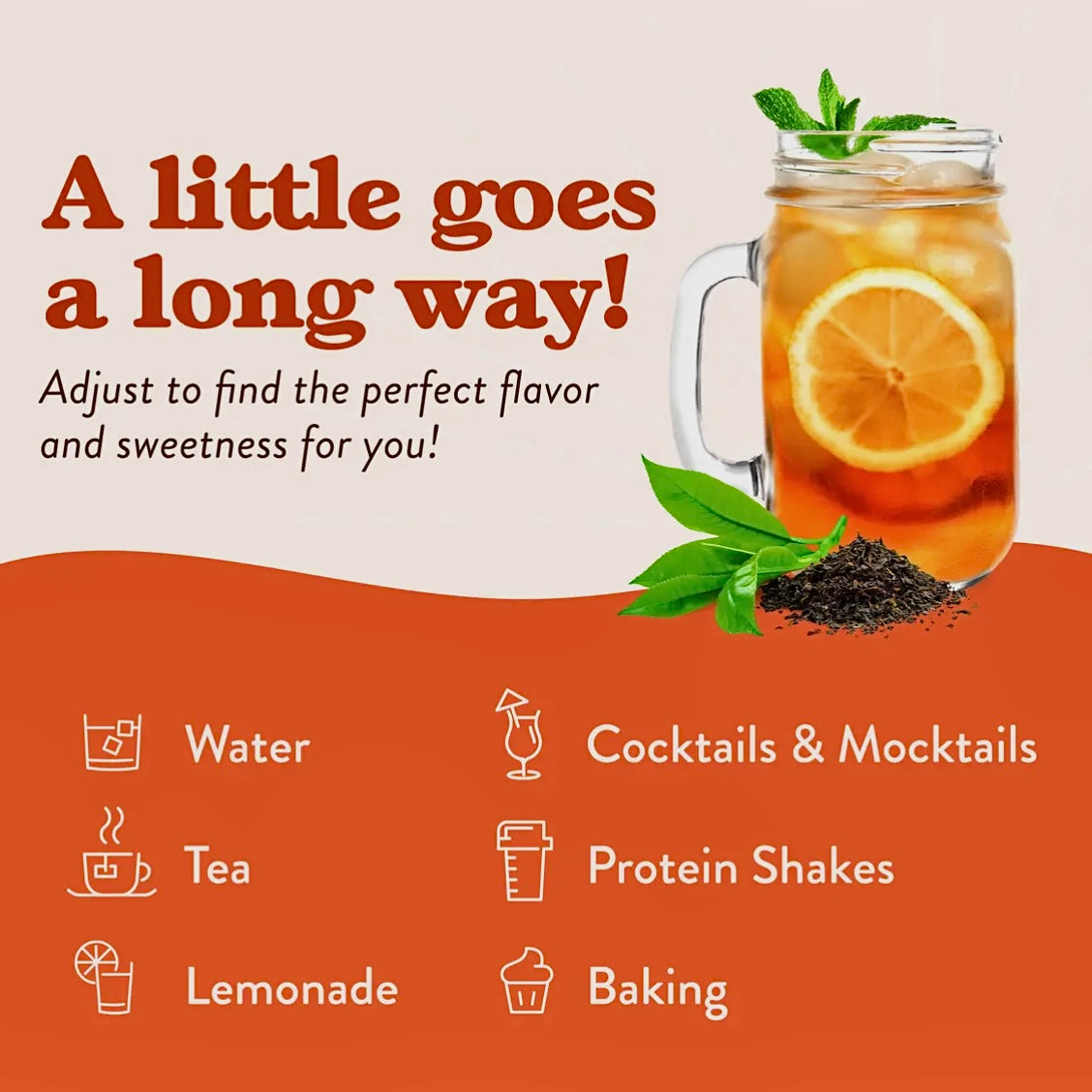SWEET TEA FLAVOR SYRUP CONCENTRATE JORDAN'S SKINNY MIXES SYRUPS