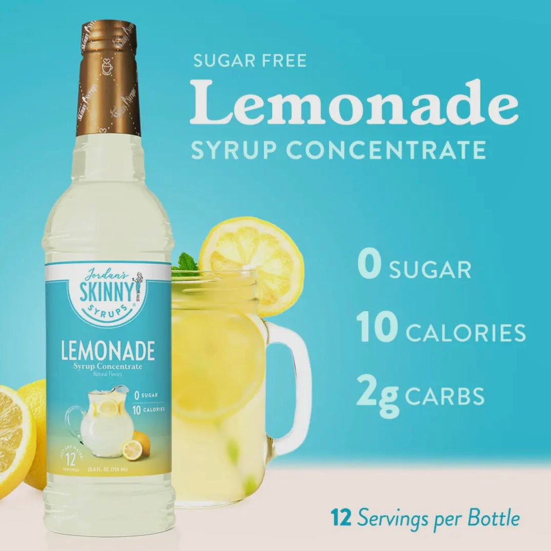 LEMONADE FLAVOR SYRUP CONCENTRATE JORDAN'S SKINNY MIXES SYRUPS
