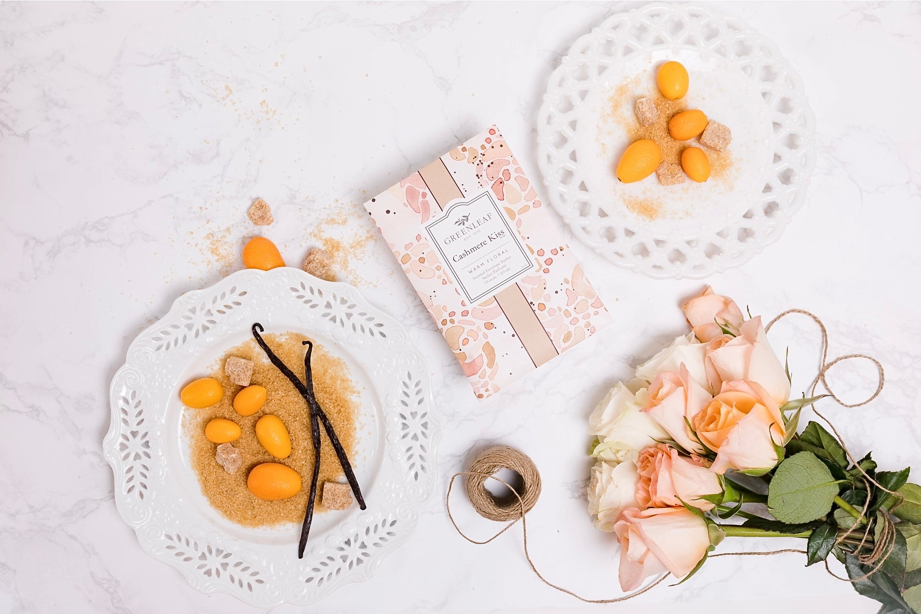 CASHMERE KISS SCENTED LARGE SACHETS BY GREENLEAF