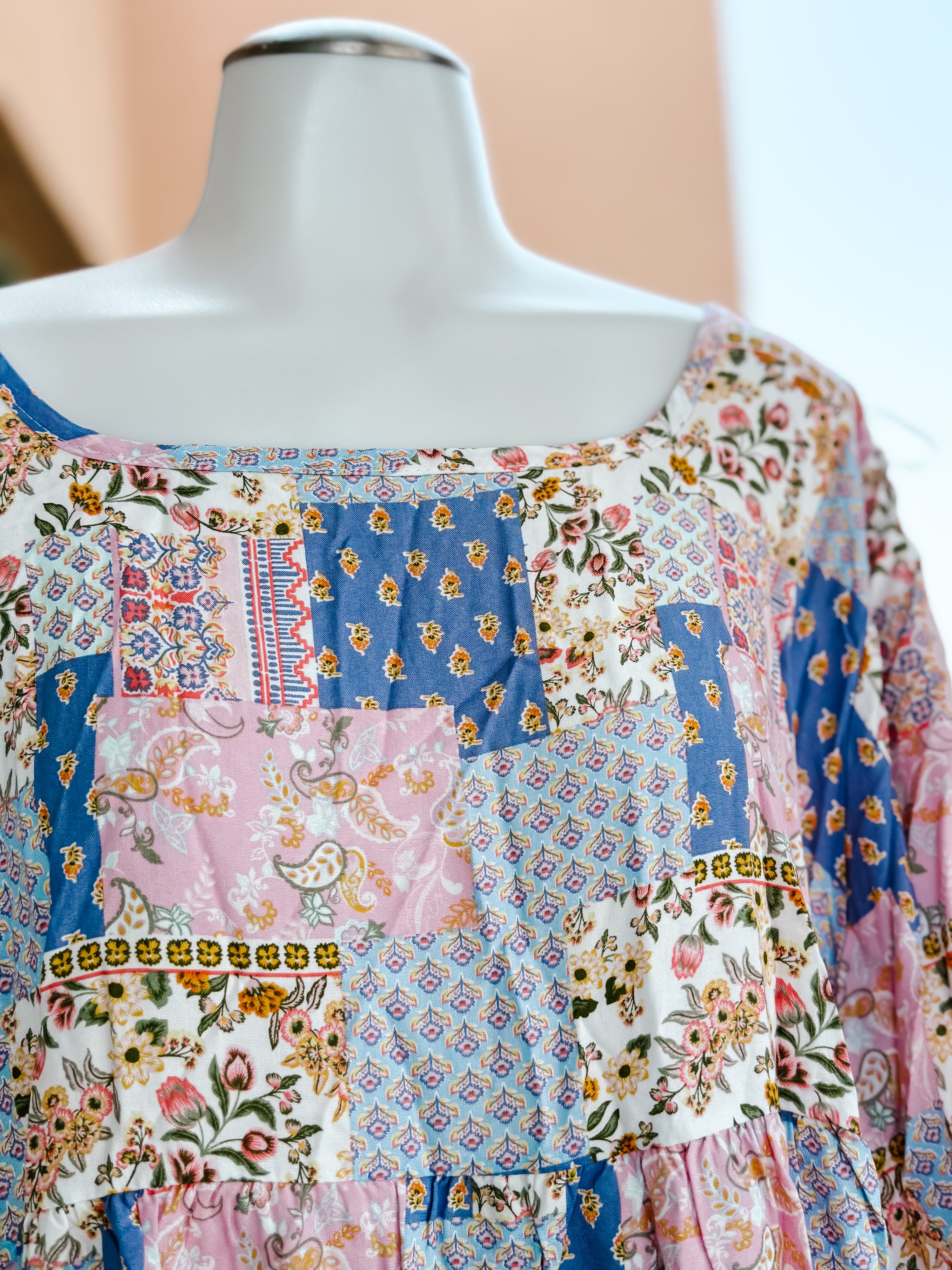 Lavender Boho Flutter Short Sleeve Top- PLUS- SALE