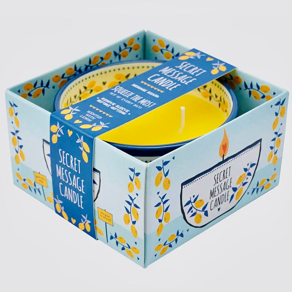Secret Message Candle Bowl
