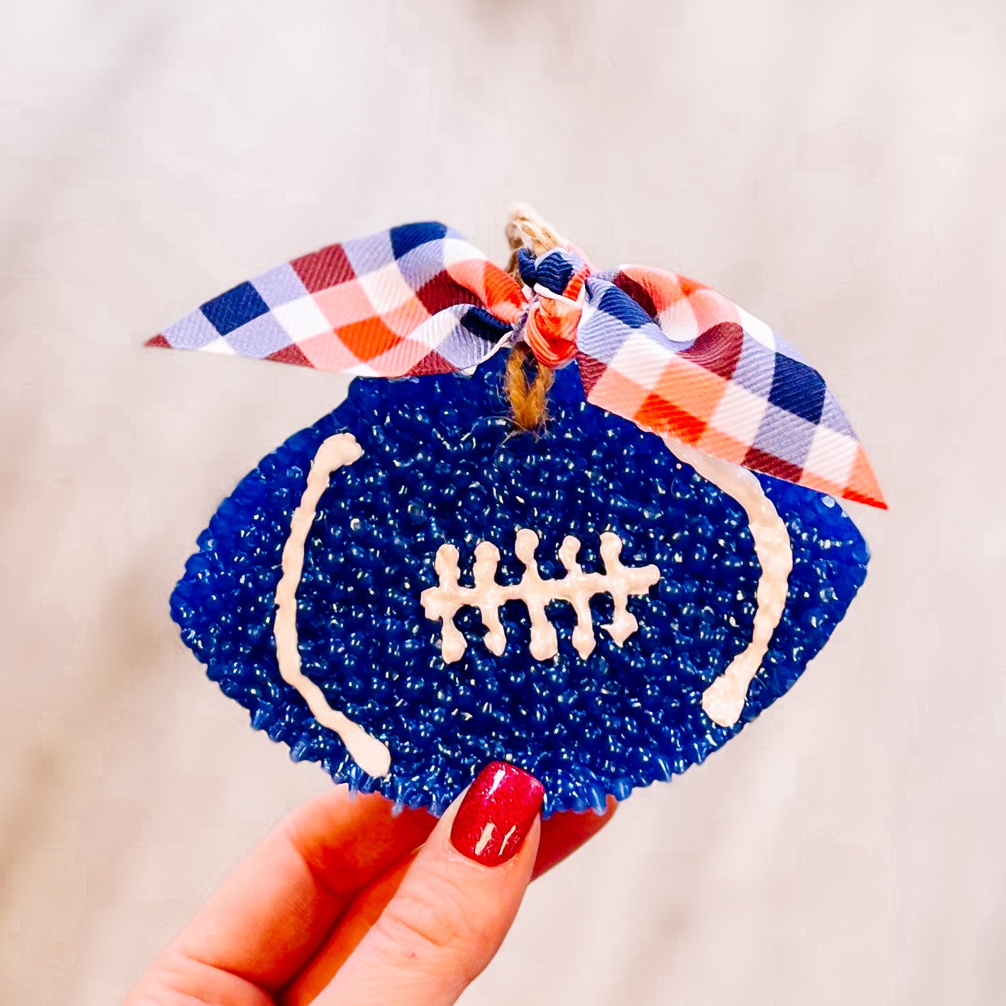 Blue Football Aqua Di Gio Navy/Blue/Orange Ribbon Freshie