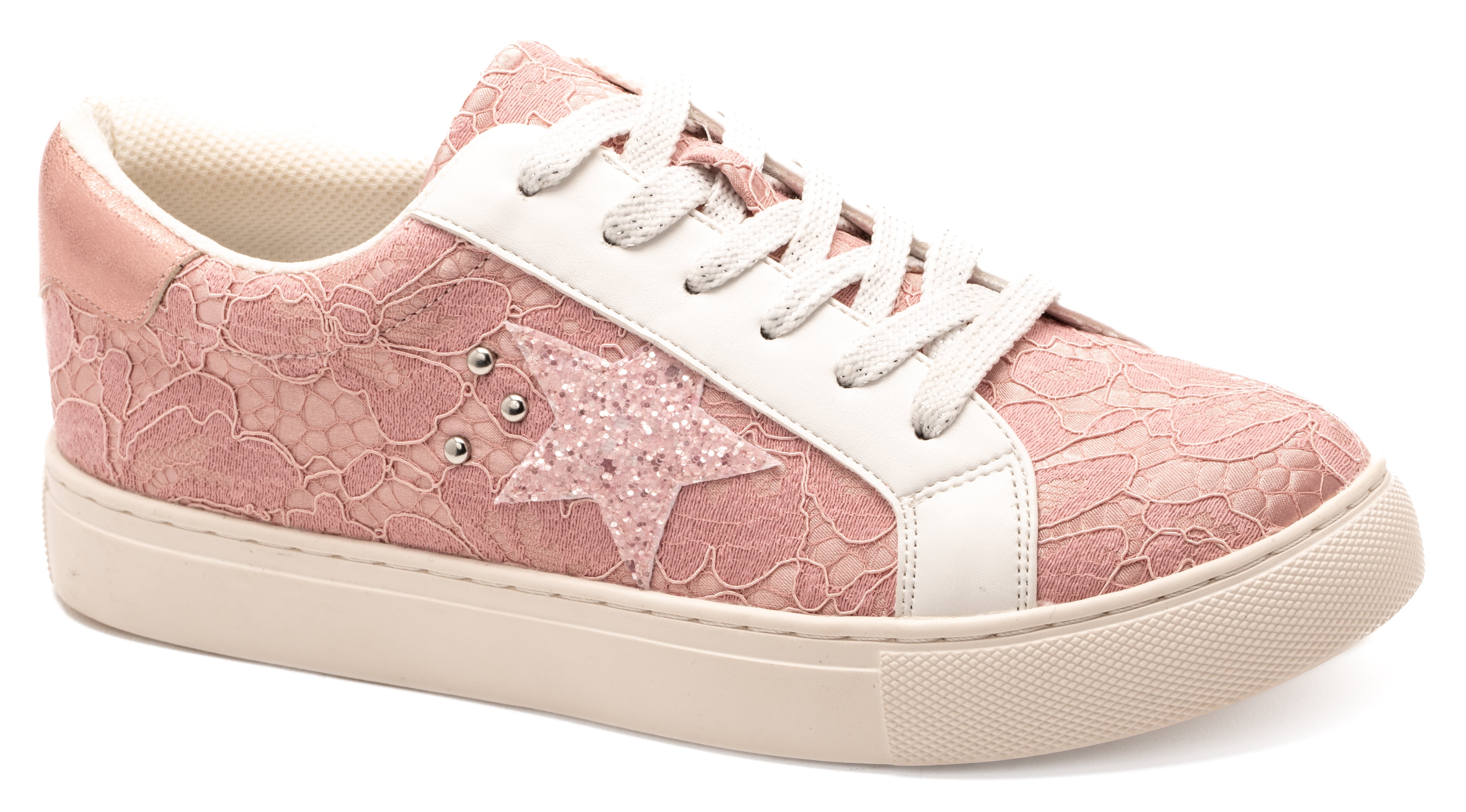 PINK LACE SUPERNOVA STAR GLITTER SNEAKERS CORKYS