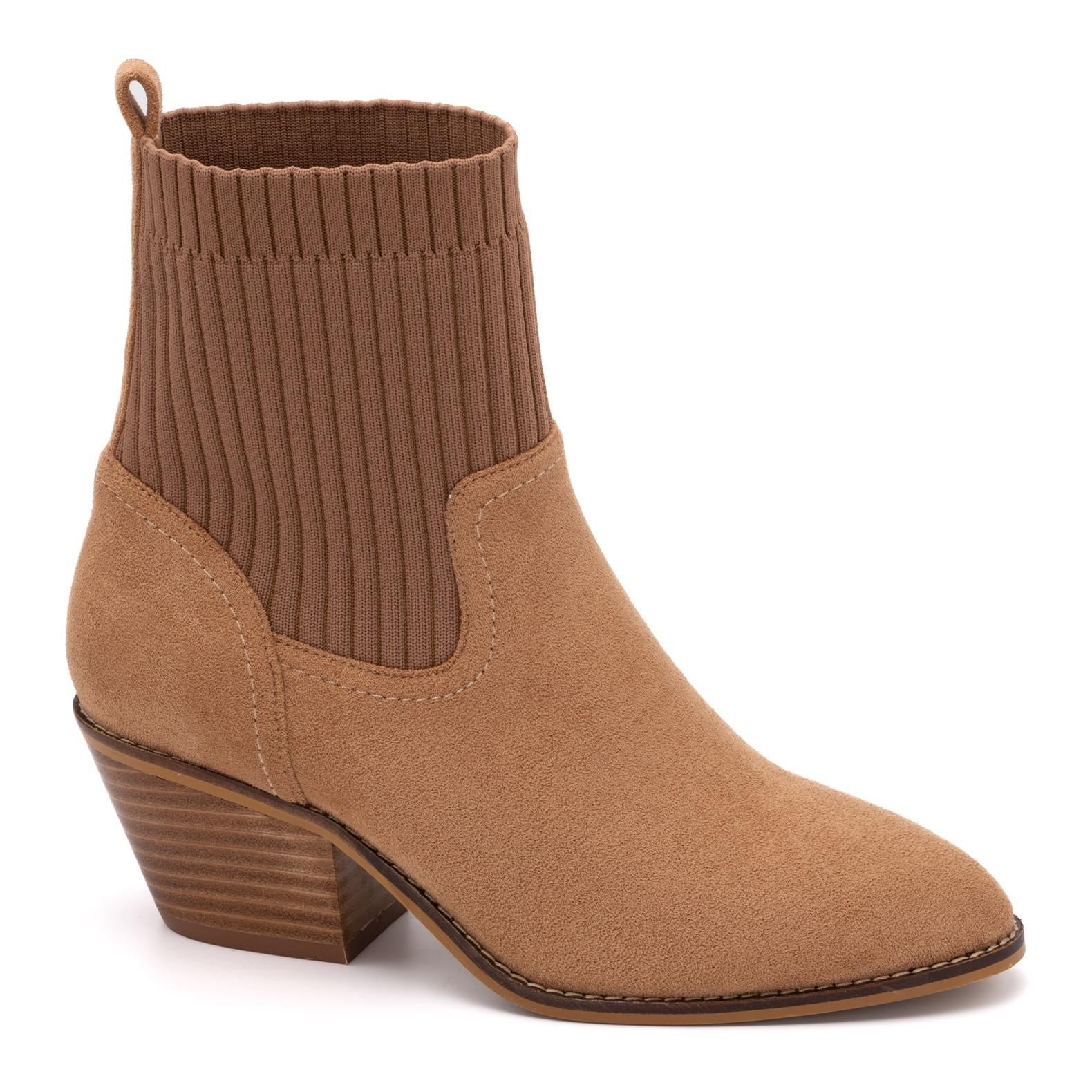 CAMEL SUEDE CRACKLING CORKYS BOOTS