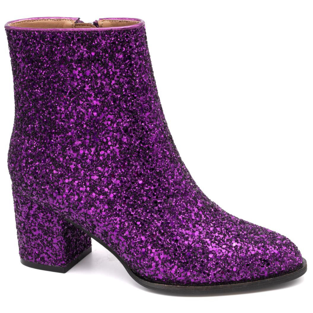 RAZZLE DAZZLE PURPLE GLITTER BOOTS CORKYS- SALE- SIZES 6,8,9,10 LEFT