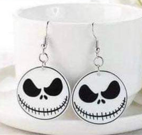 Jack Halloween Character Acrylic Earrings
