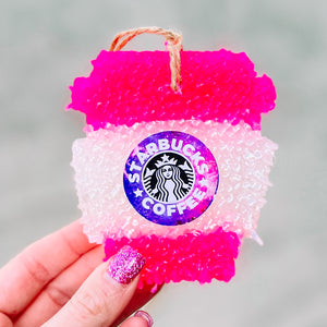 PINK LATTE CUP STARBUCKS GRAPHIC FRESHIE COCONUT HIBISCUS