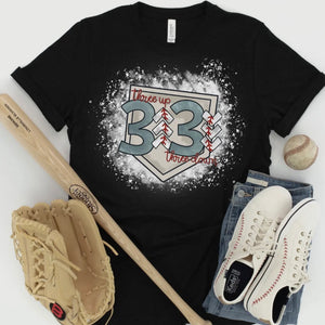 THREE UP THREE DOWN BASEBALL TEE