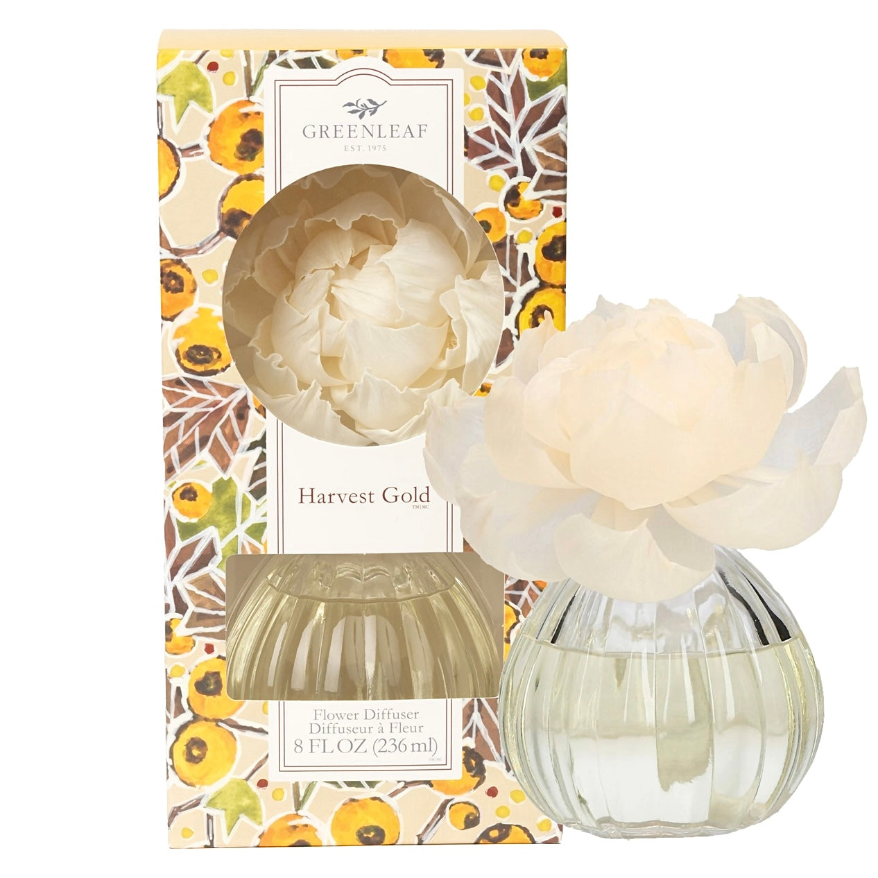HARVEST GOLD SCENTED FLOWER DIFFUSER BY GREENLEAF