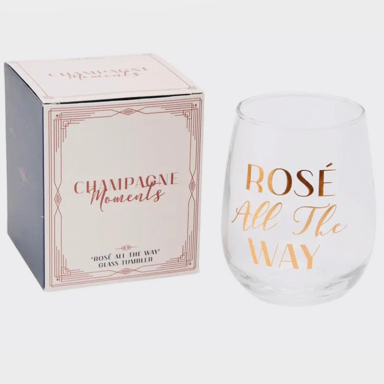 ROSE ALL THE WAY Glass Wine Glass