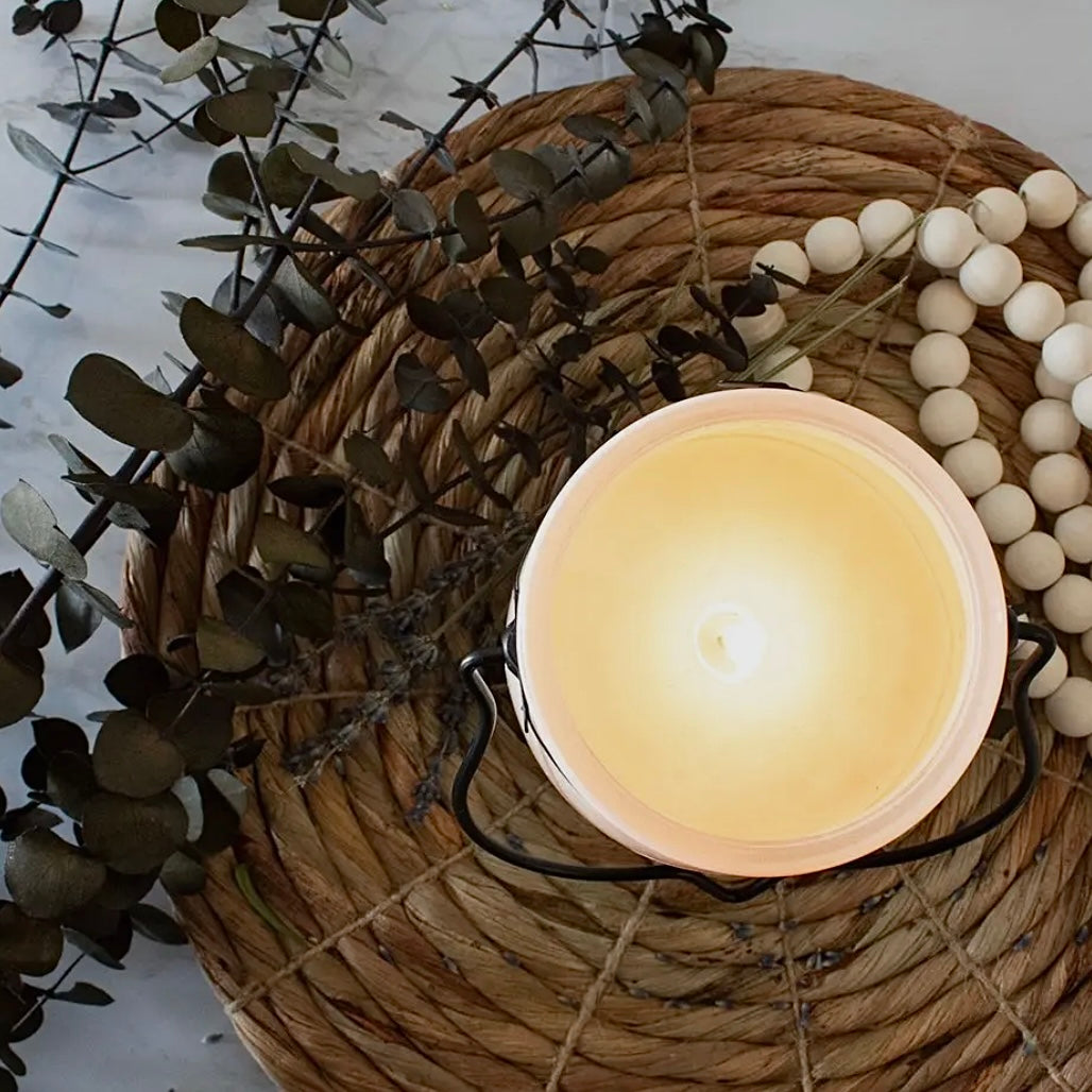 THANKS A LATTE 22 OZ BUTTER JAR MILKHOUSE CANDLE CO