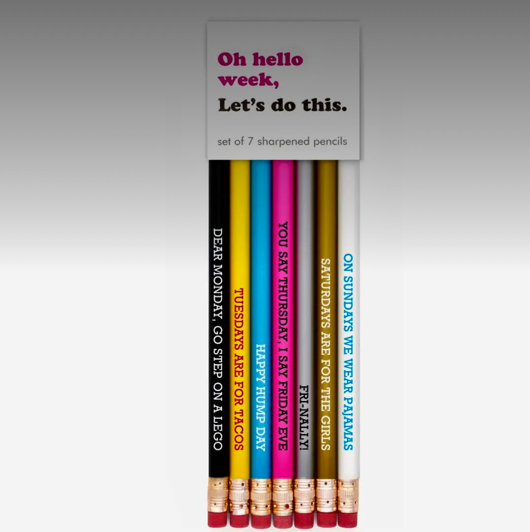 QUOTABLE PENCIL SETS
