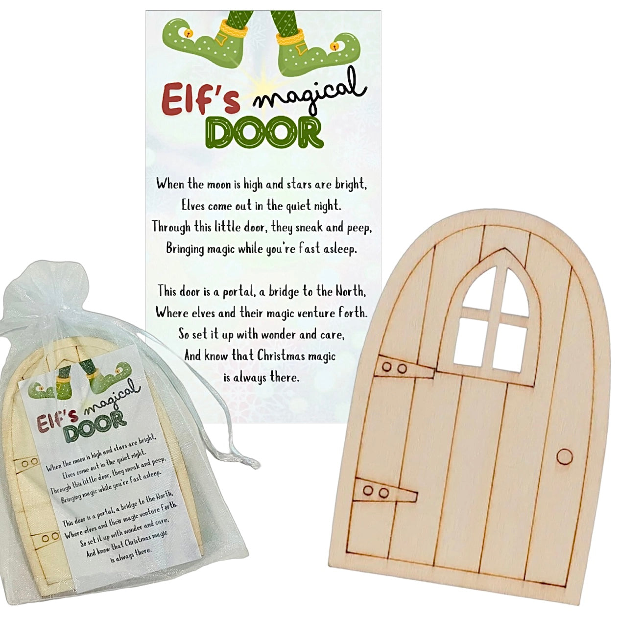 ELF ON THE SHELF MAGICAL DOOR HOLIDAY TRADITION DECOR FOR KIDS