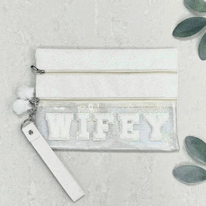 WIFEY White Iridescent Versi Bag