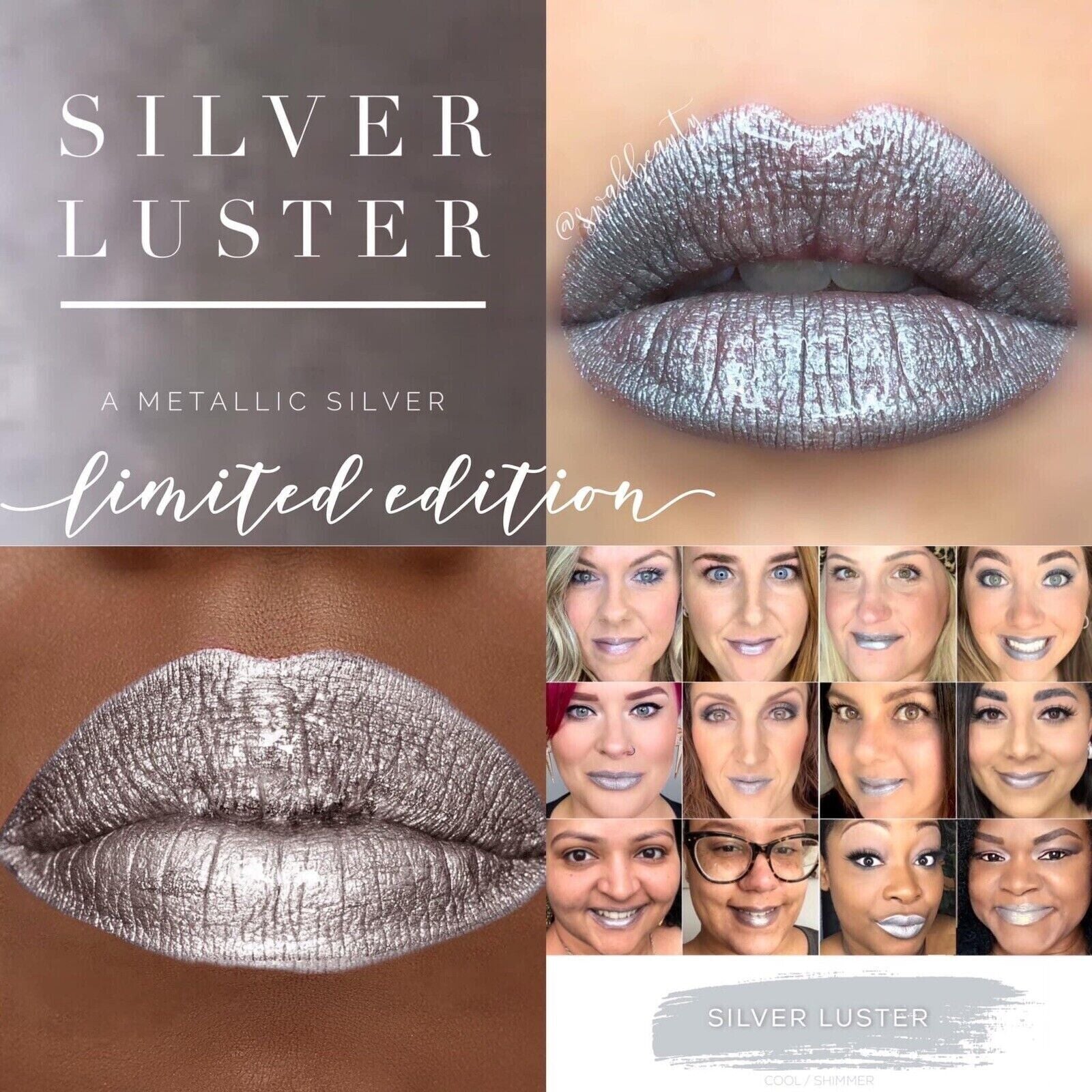 SILVER LUSTER *LIMITED COLOR* LONG LASTING LIPSENSE LIPSTICK