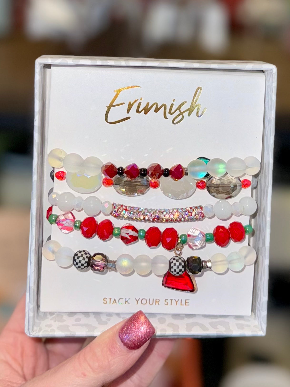 Santa Bauble Box Erimish Bracelet Boxed Set
