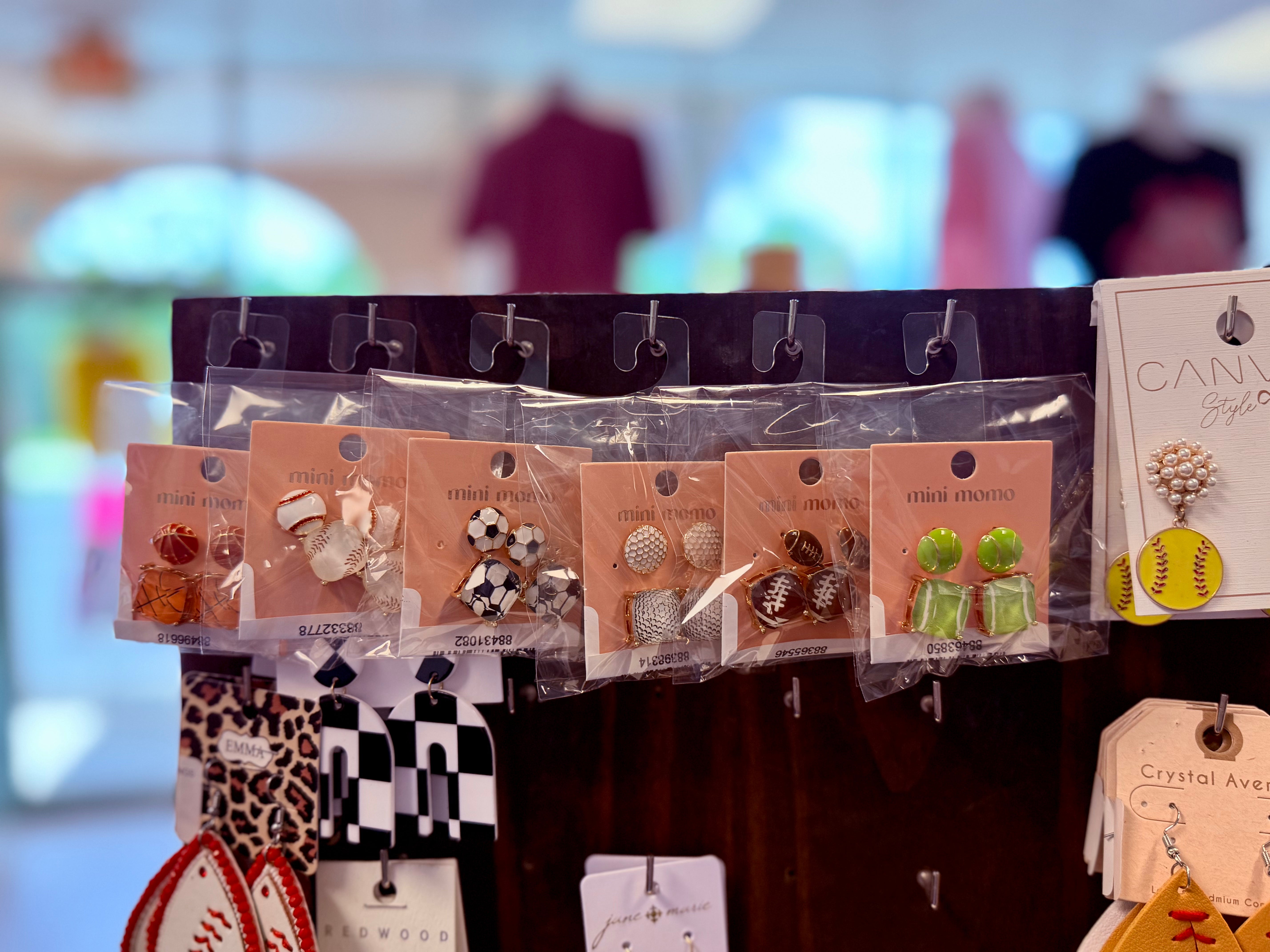 SPORTS / GAME DAY STUD EARRINGS 2 PIECE SET