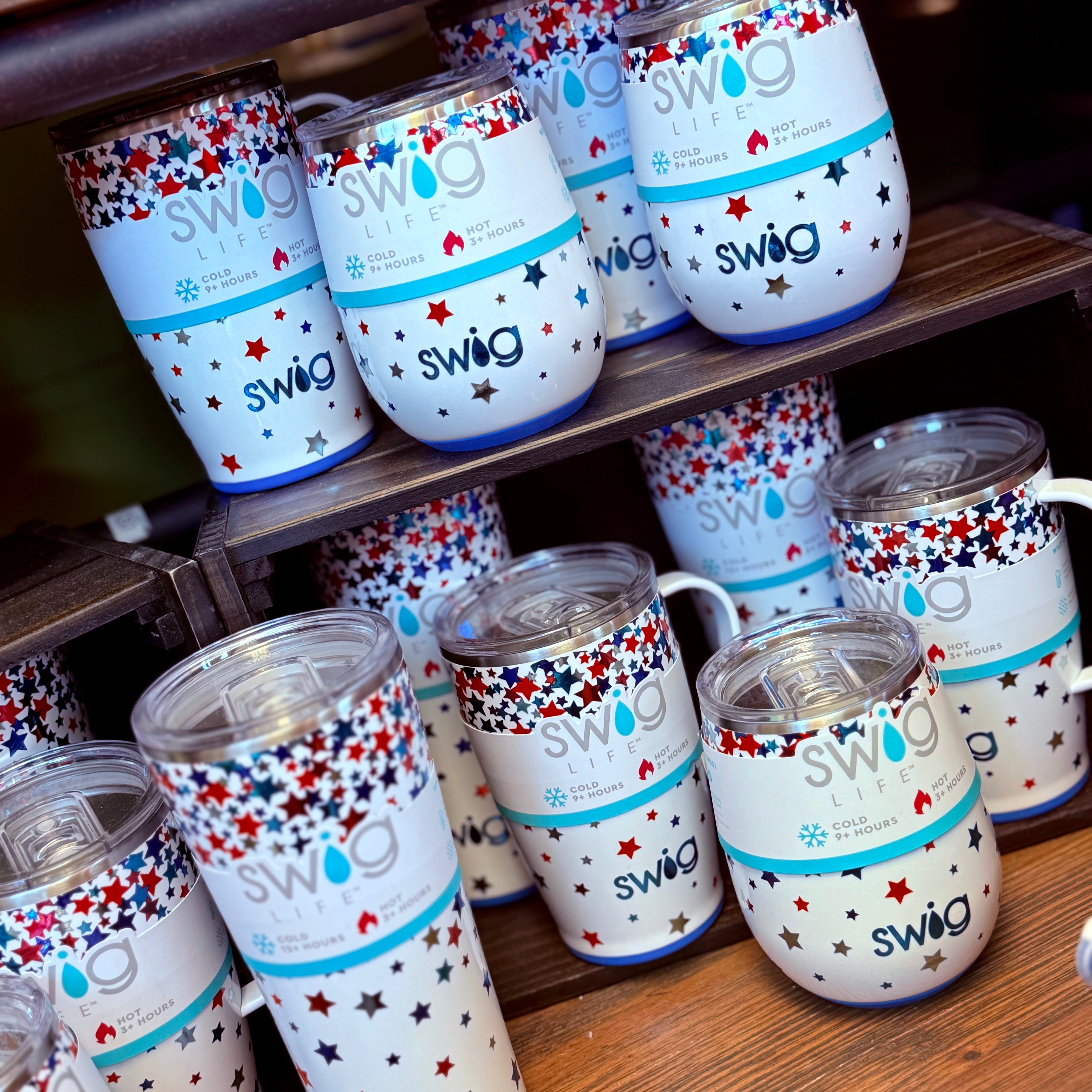 Star Spangled Can & Bottle Cooler 12oz SWIG- SALE