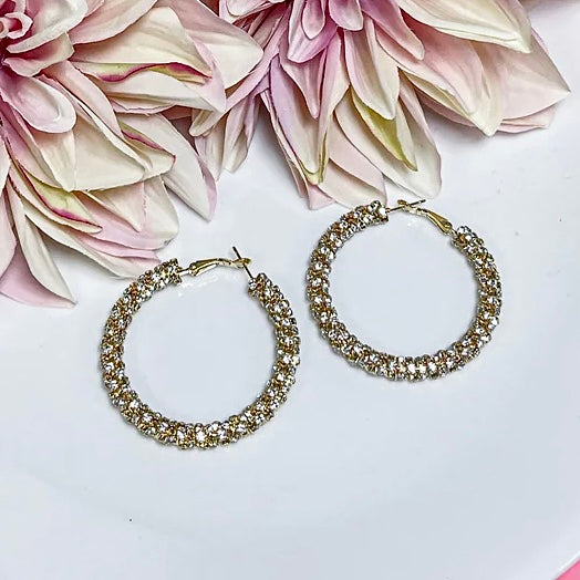 First Impression Gold Hoop Earrings