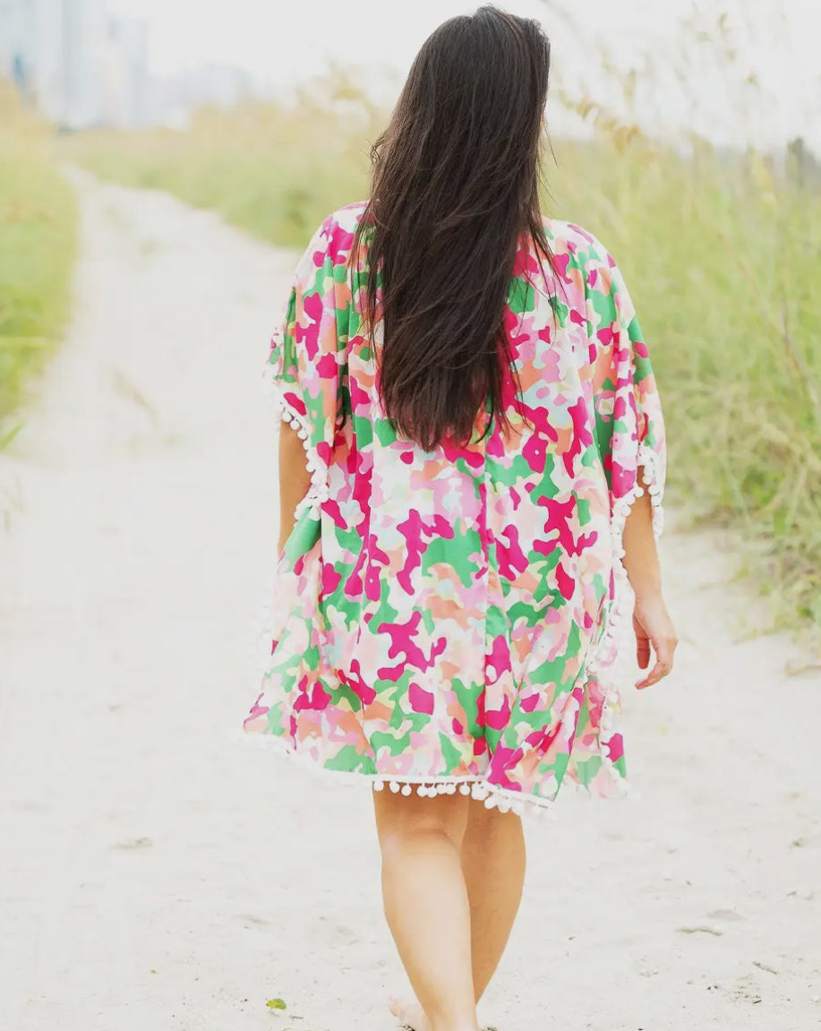 TOOTIE FRUITY "ONESIZE" POM POM COVER UP VIV & LOU - SALE - 1 LEFT