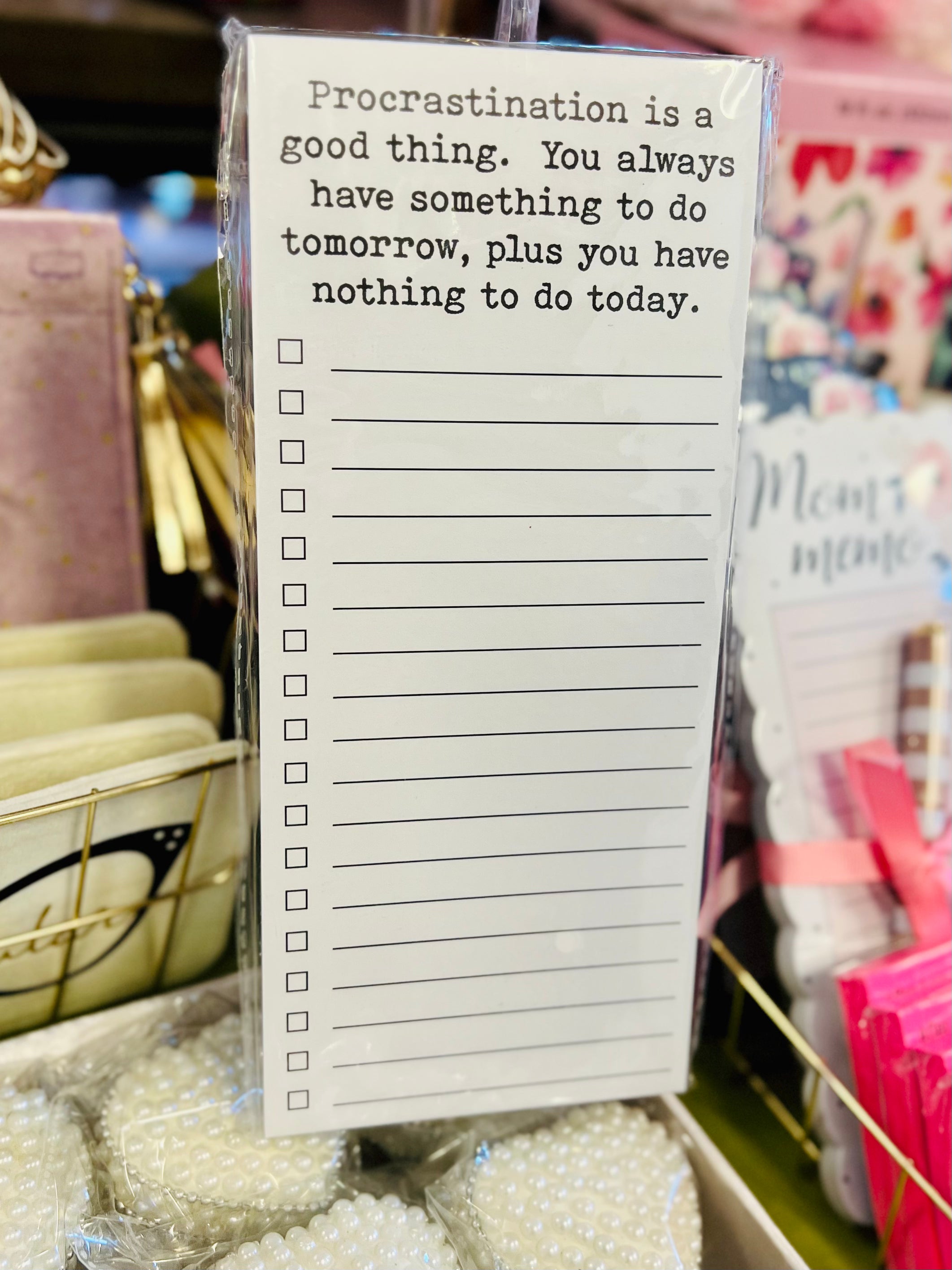 Procrastination Is A Good Thing List Pad