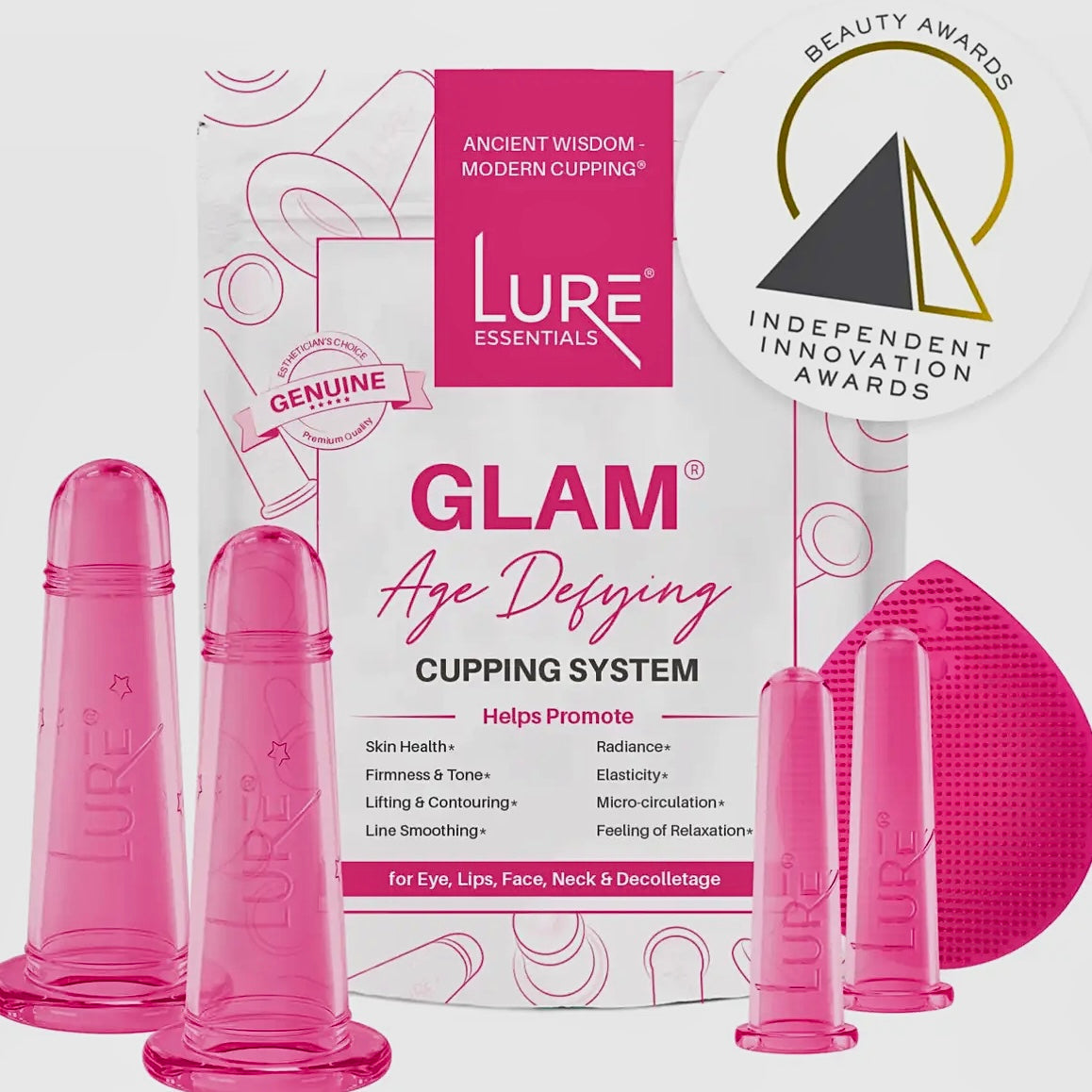 Facial Rejuvenation Massage CUPPING SET (Lips, Face, Eyes, Neck)