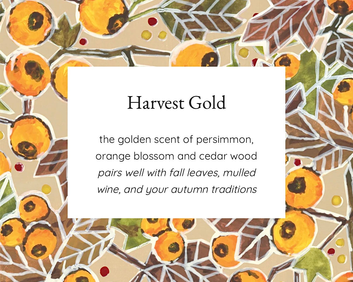 HARVEST GOLD SCENTED 13oz SIGNATURE CANDLE BY GREENLEAF