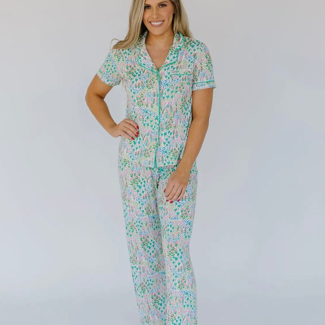 Sunny Fields Charlotte Pants Set Lounge Wear PJS Mary Square 2pc