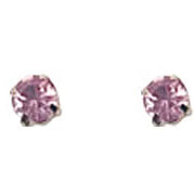 AB Circled Stud Crystal Gemstone Earrings