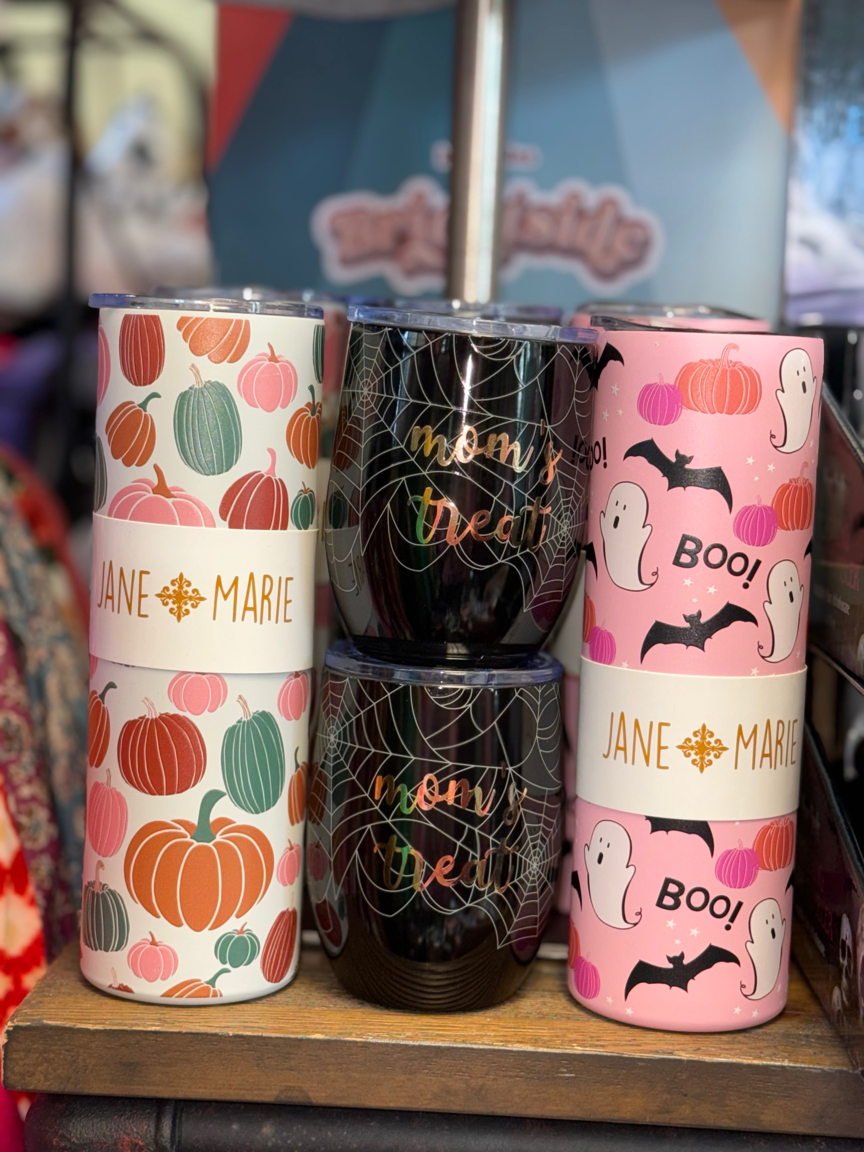 MOM'S TREAT SPIDER WEB STAINLESS STEEL WINE GLASS- SALE