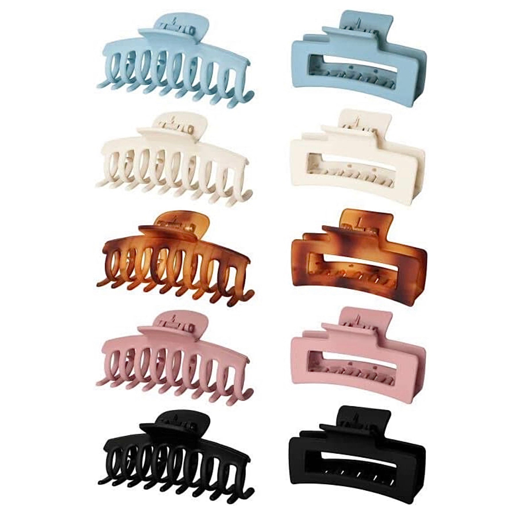 Matte Claw Clips In Various Styles
