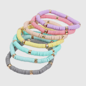 Heishi Beaded Stretch Bracelet