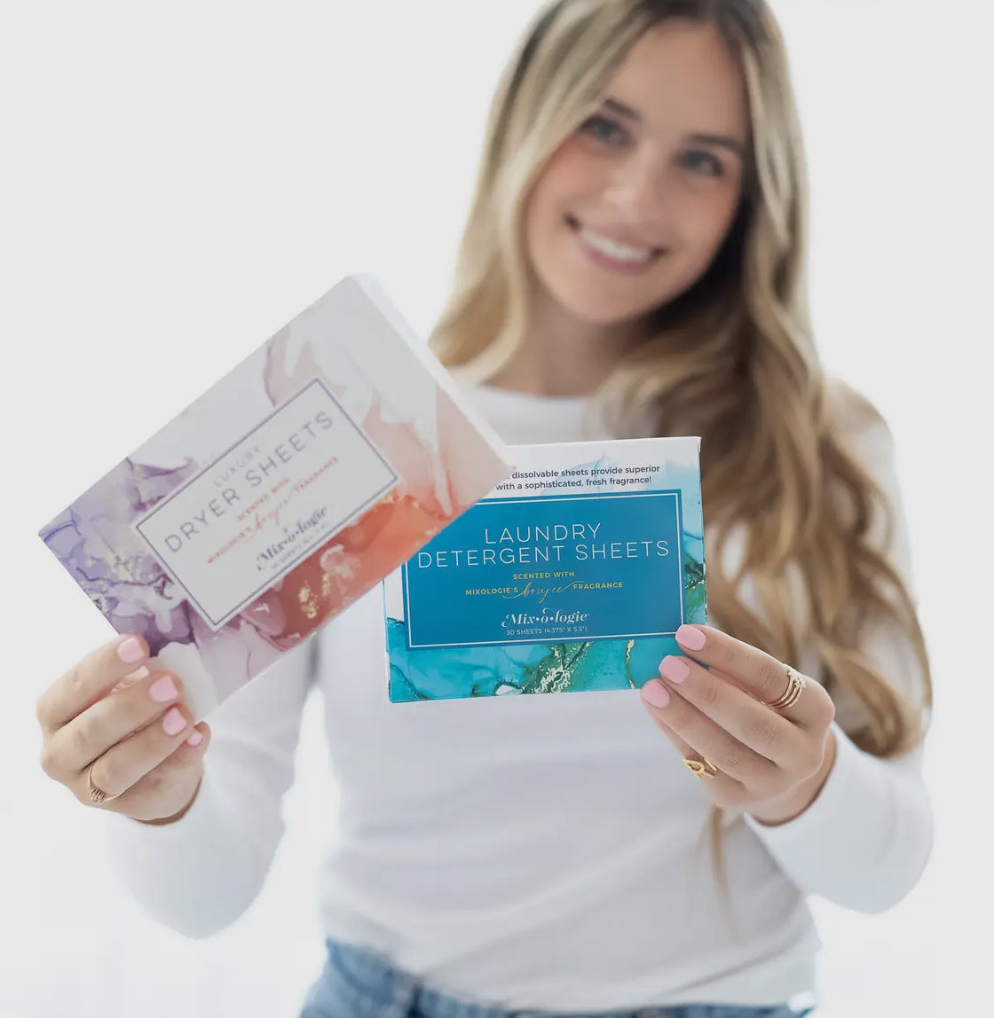 BOUJEE SCENTED LAUNDRY FABRIC SOFTENER DRYER SHEETS BY MIXOLOGIE