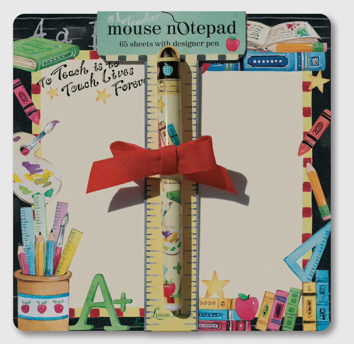 MOUSE NOTE PAD & PEN FOR TEACHER