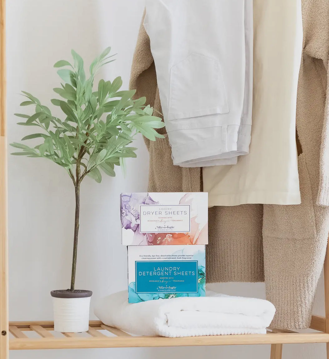 BOUJEE SCENTED LAUNDRY FABRIC SOFTENER DRYER SHEETS BY MIXOLOGIE