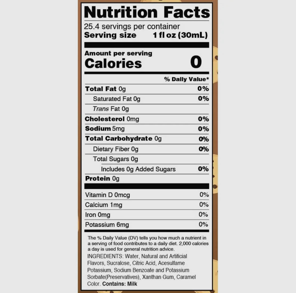 JORDAN'S SKINNY SYRUPS COOKIE DOUGH FLAVOR