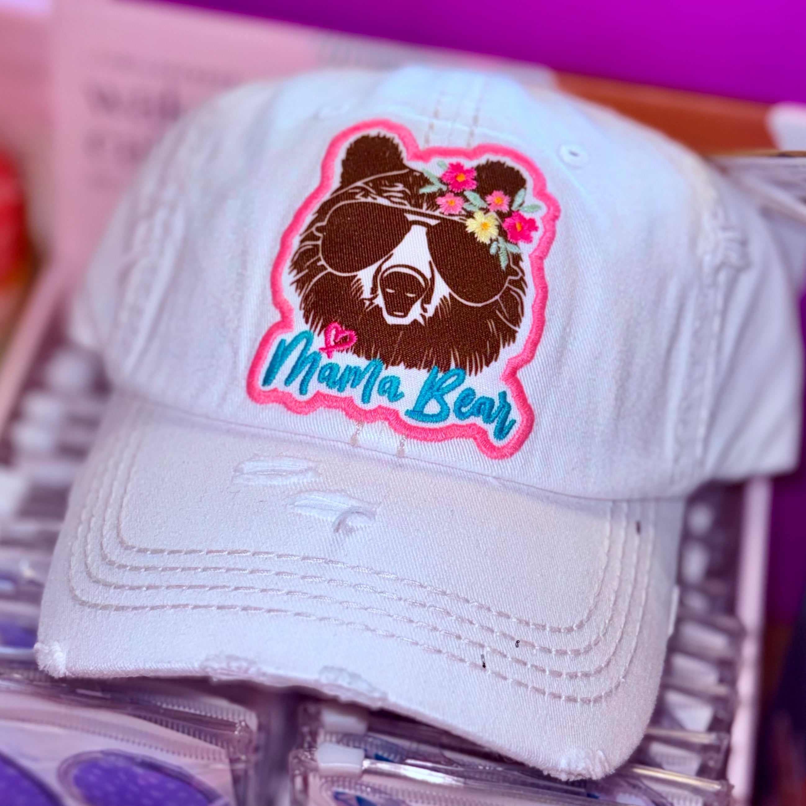 Boho Mama Bear Hat