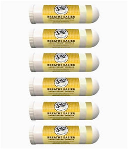 Aromatherapy Breathe Easier 6 Pack Essential Oil Inhalers