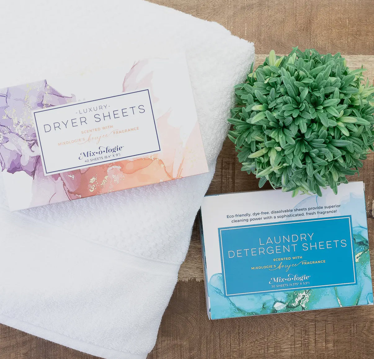 BOUJEE SCENTED LAUNDRY FABRIC SOFTENER DRYER SHEETS BY MIXOLOGIE