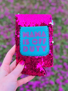 Sequin Slim Can Koozie with Pocket (Skinny Cans)