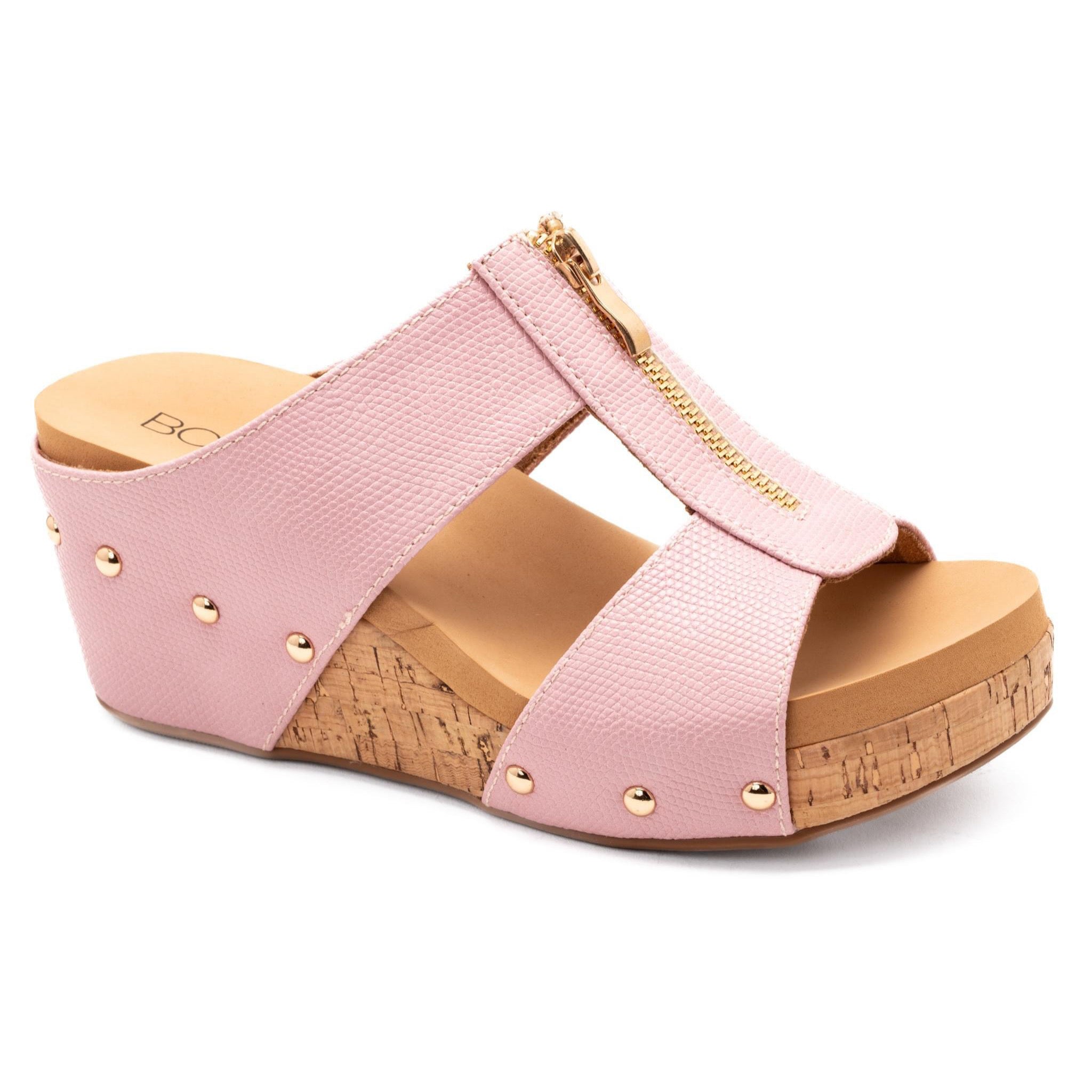 TABOO BLUSH CORKYS SANDAL WEDGES- SALE- SIZES 6, 7 & 9 LEFT
