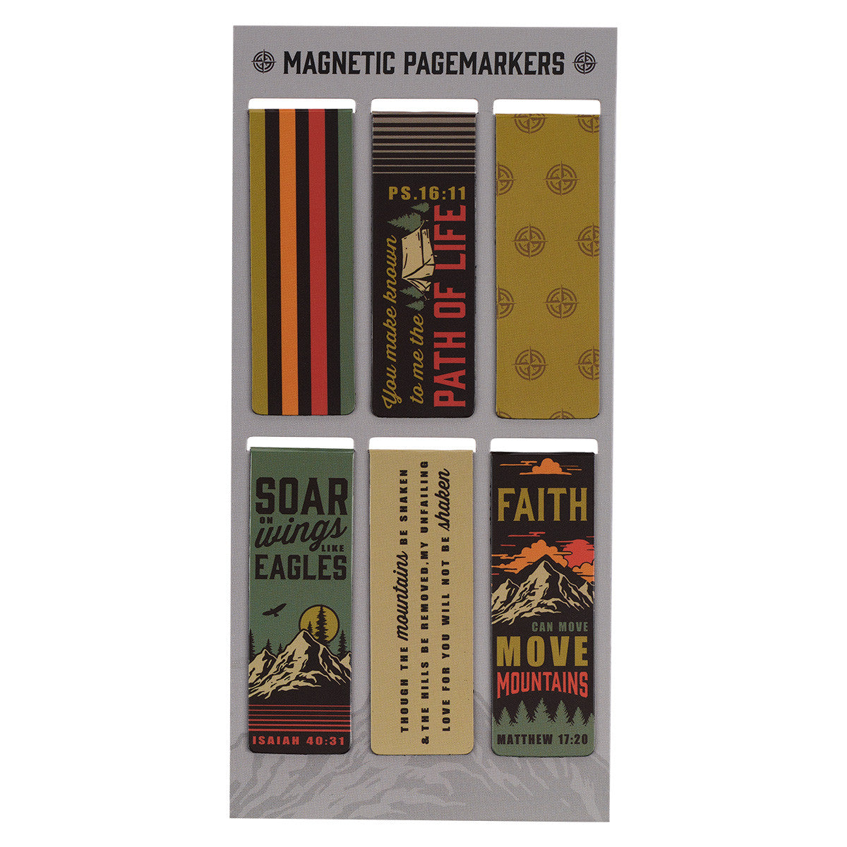 Tall Magnetic Bookmark Page Marker Set